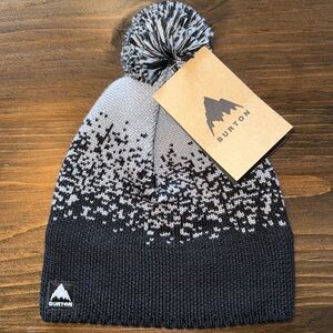 NWT Burton (OS) Brand New Black/Grey Knit Winter Beanie